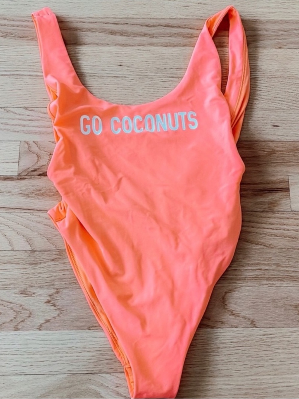 Aerie “Go Coconuts” Neon Swimsuit Size M